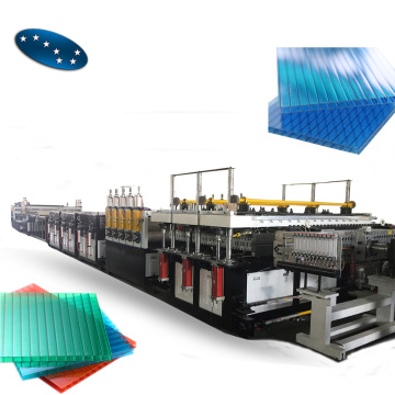 Price Of PP PC Plastic Hollow Sheet Extruder Extrusion Production Machine Line